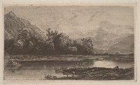 Mountain Lake, Alexandre Calame, 1840