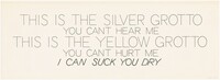 Silver Grotto/Yellow Grotto, Bruce Nauman, 1975