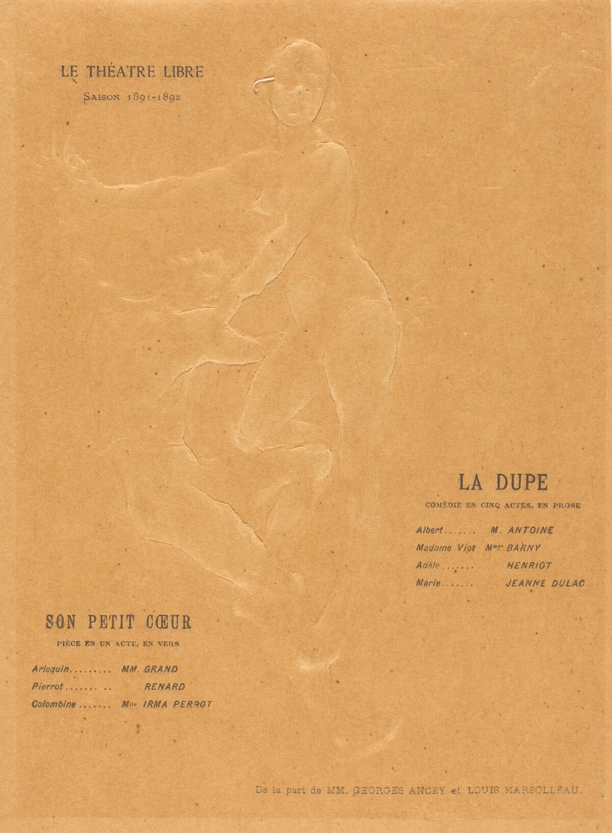 La Dupe; Son petit coeur