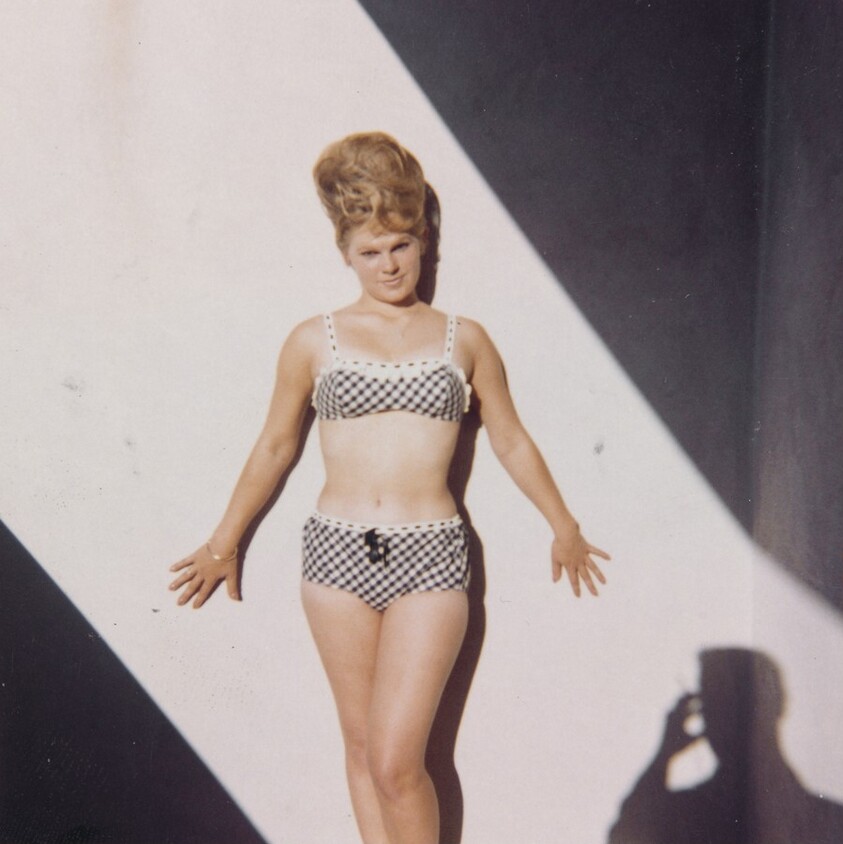 Untitled (Young woman in checked bikini)