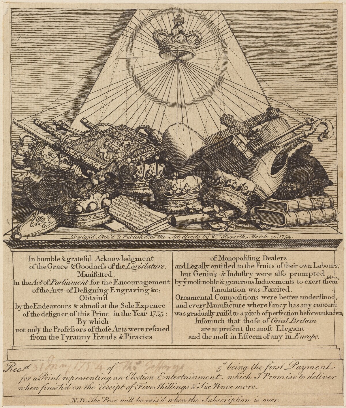 Crowns, Mitres, Maces, Etc.