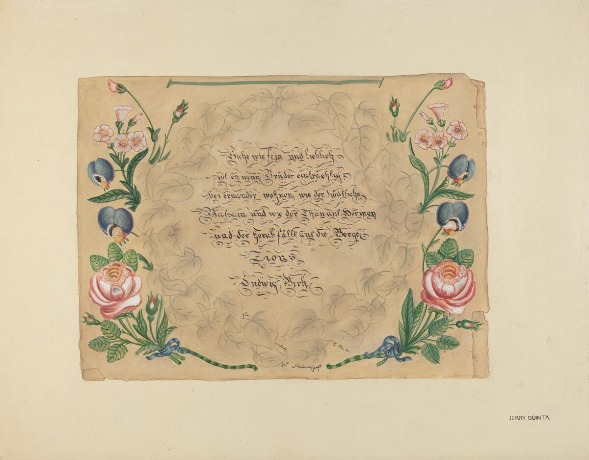 Zoar Decorated Painting