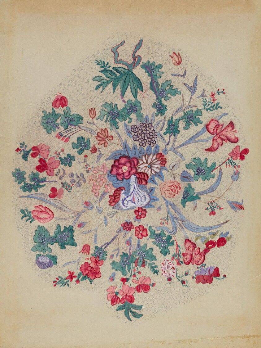 Detail from Appliqued Quilt