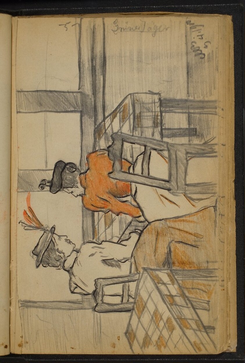 Two Women Conversing at a Table