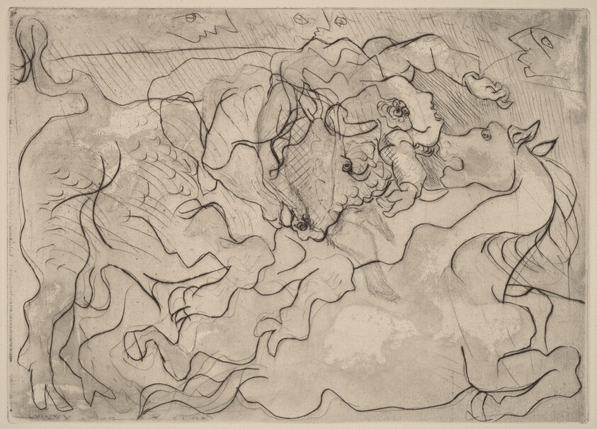 Corrida. Wounded Female Torero III (Corrida. Femme Torero blessée III)