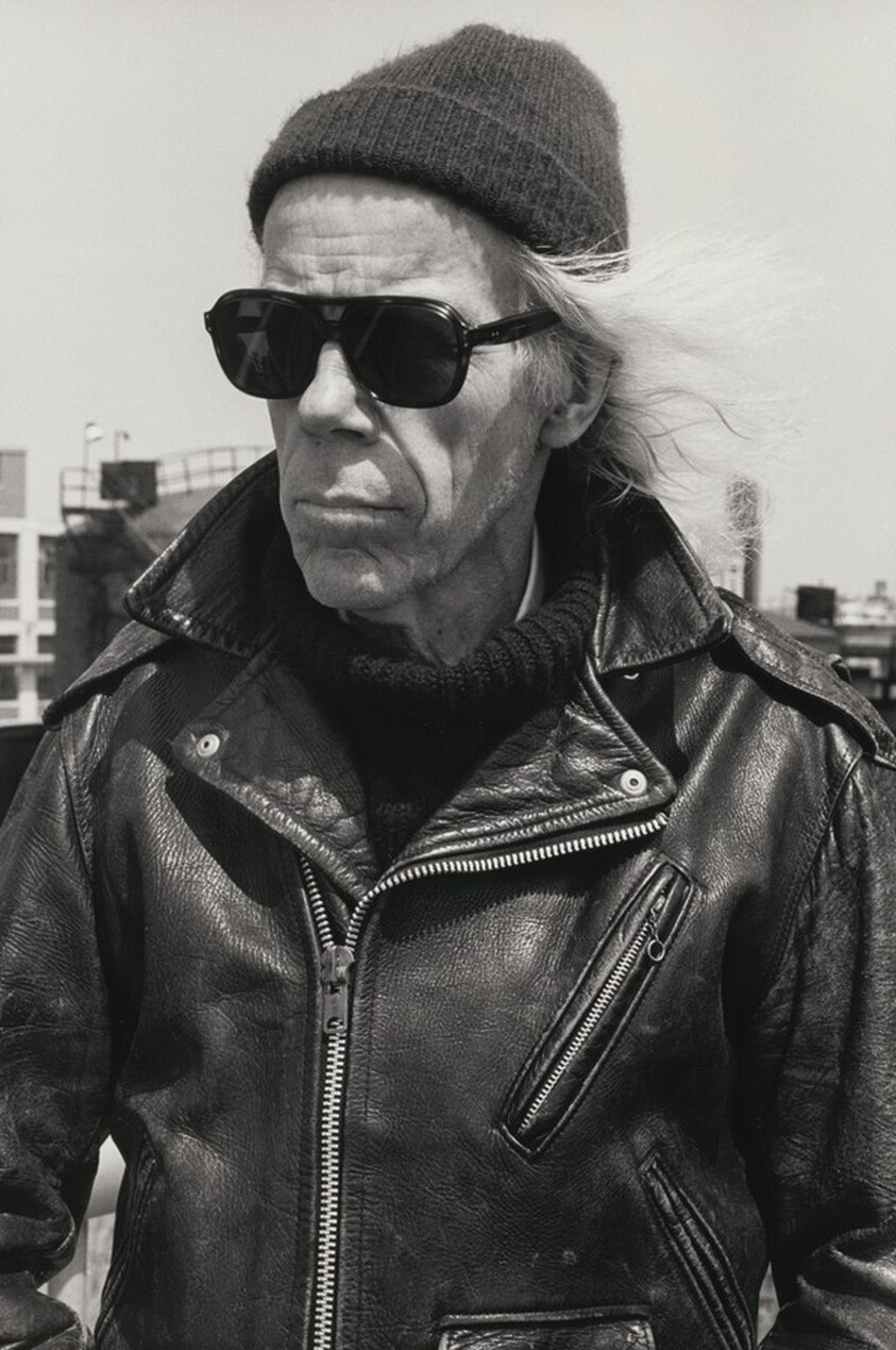 Minor White in Leather Jacket