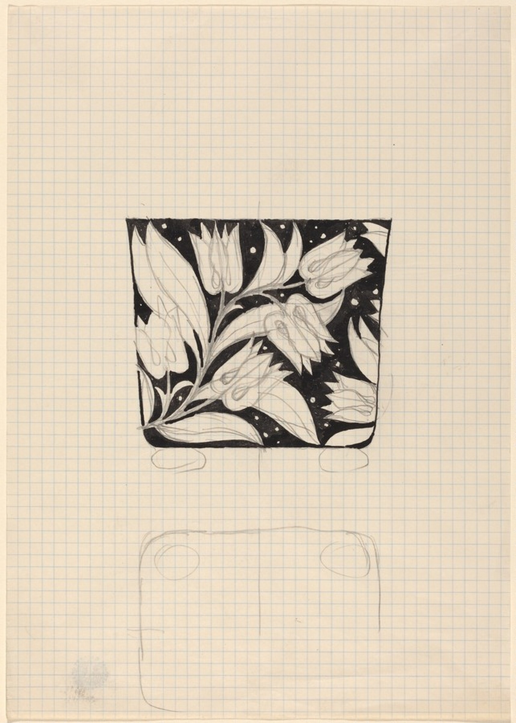 Container, with Floral Pattern, Josef Hoffmann