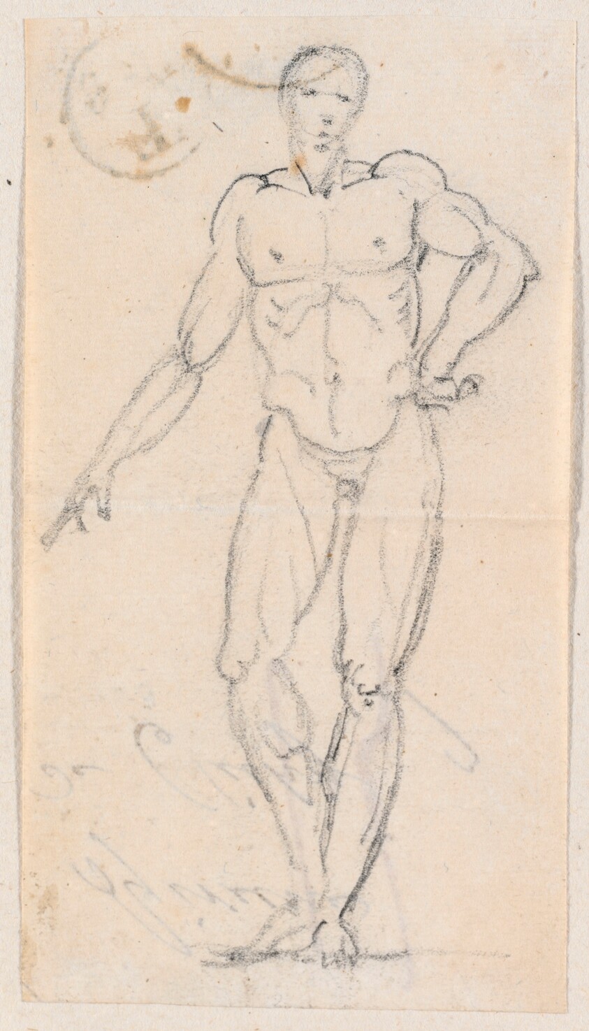 Statue of a Male Nude with Hand on Hip