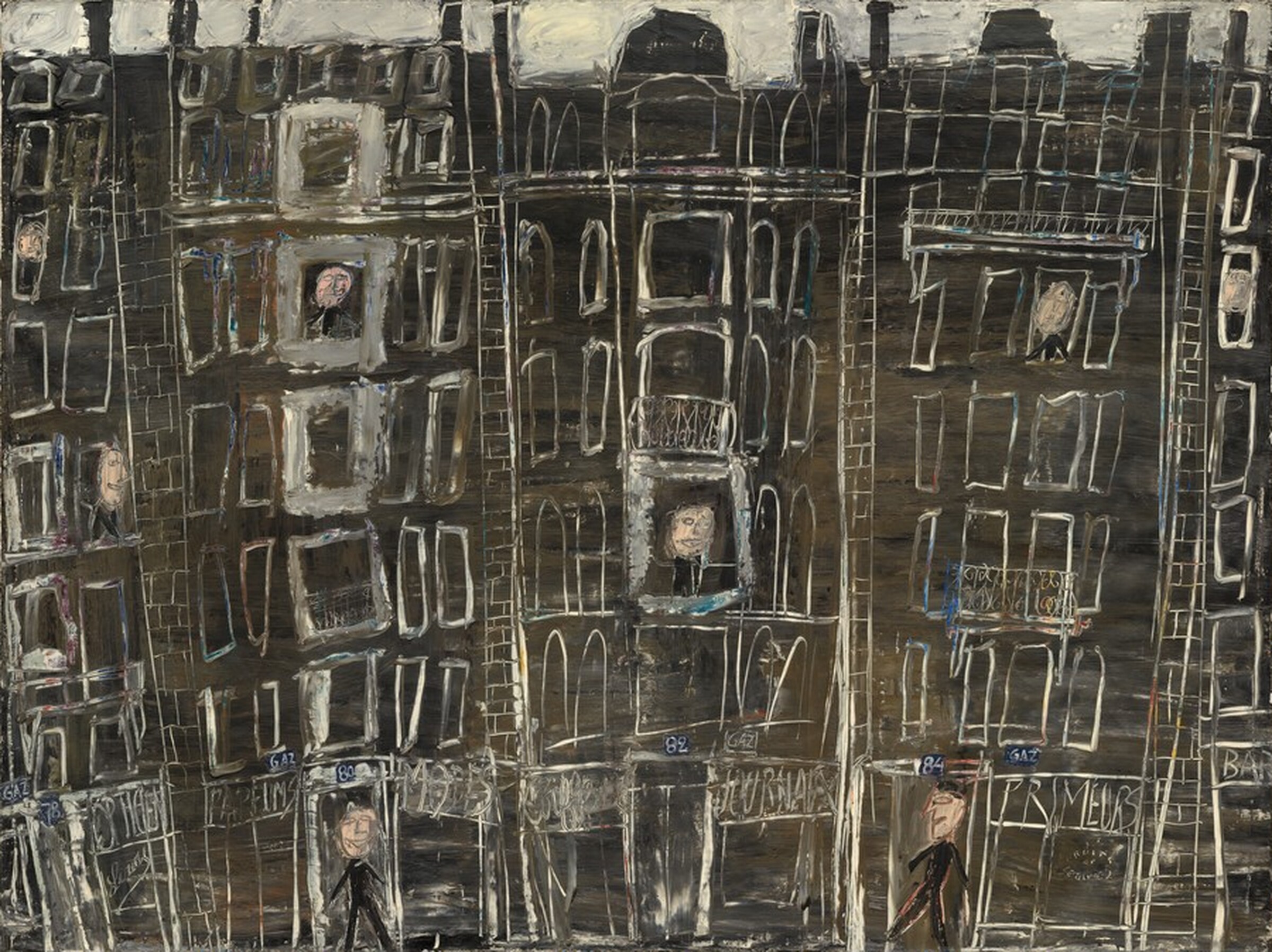 Façades d'immeubles (Building Façades), Jean Dubuffet, 1946