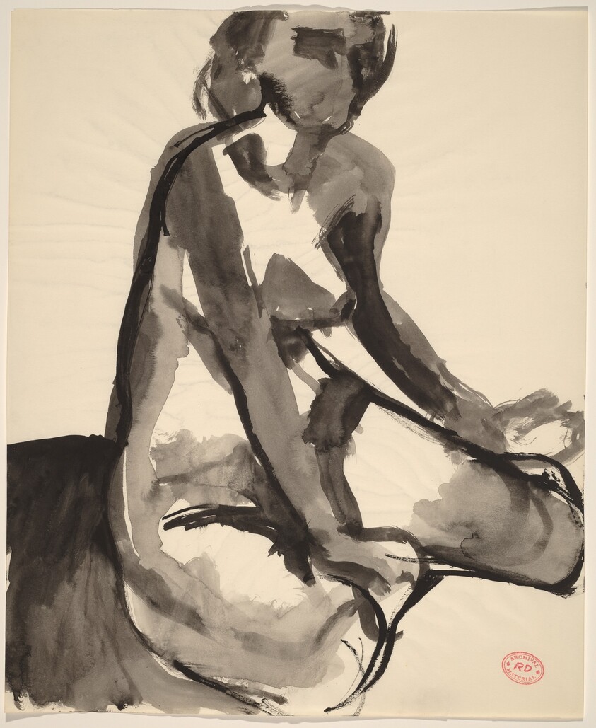 Untitled [seated woman]