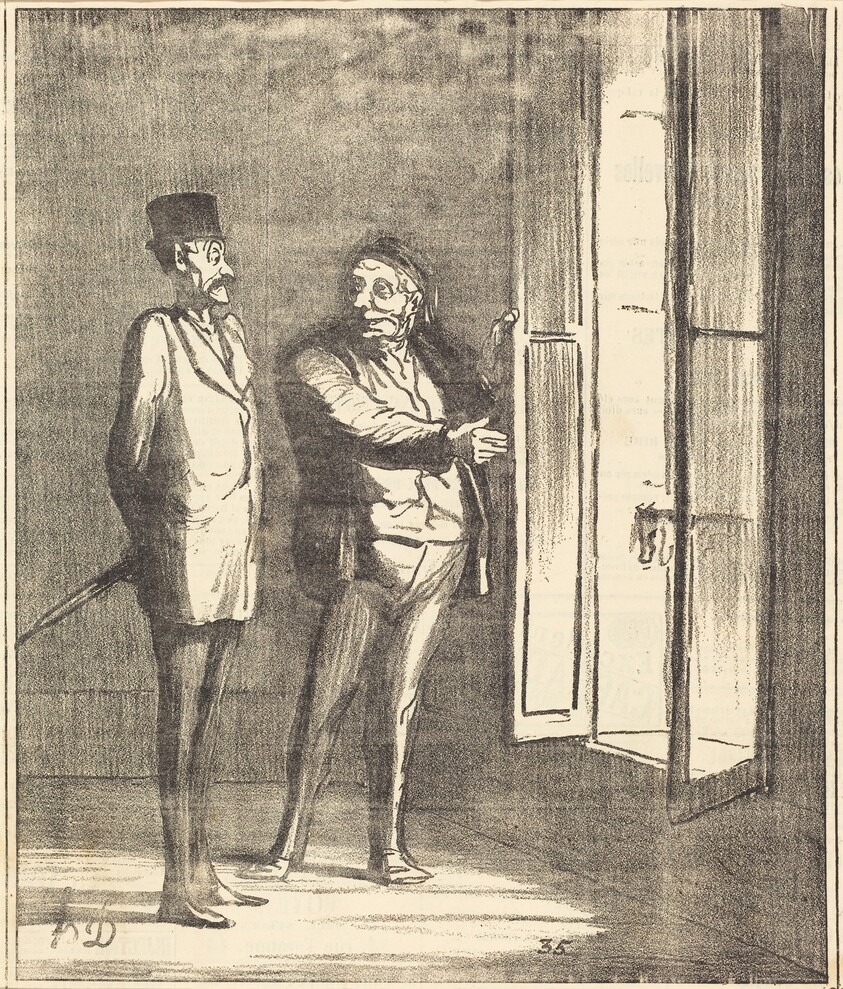 Monsieur sera très bien ici...