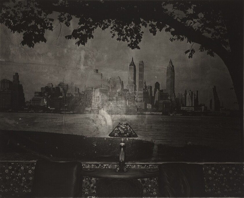New York skyline in a lobby, N.Y.C. 1971