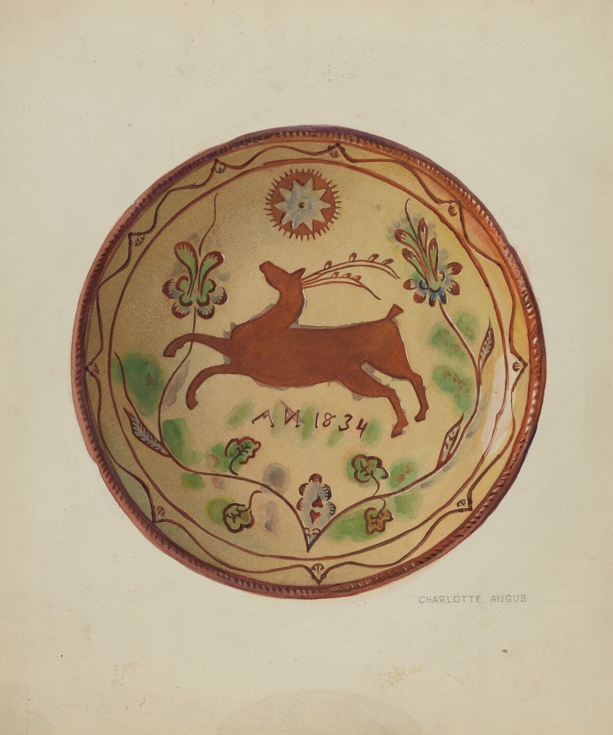 Pa. German Pie Plate