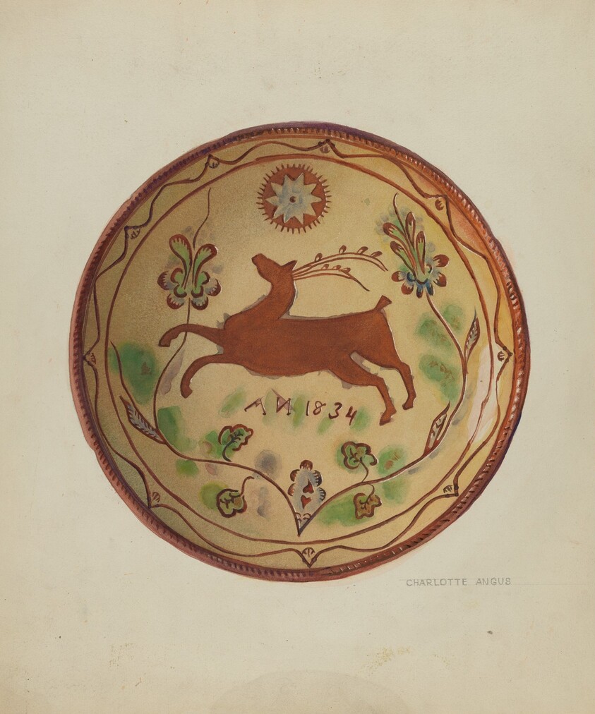 Pa. German Pie Plate