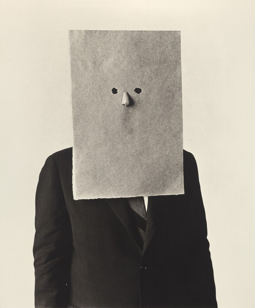 Steinberg in Nose Mask, New York