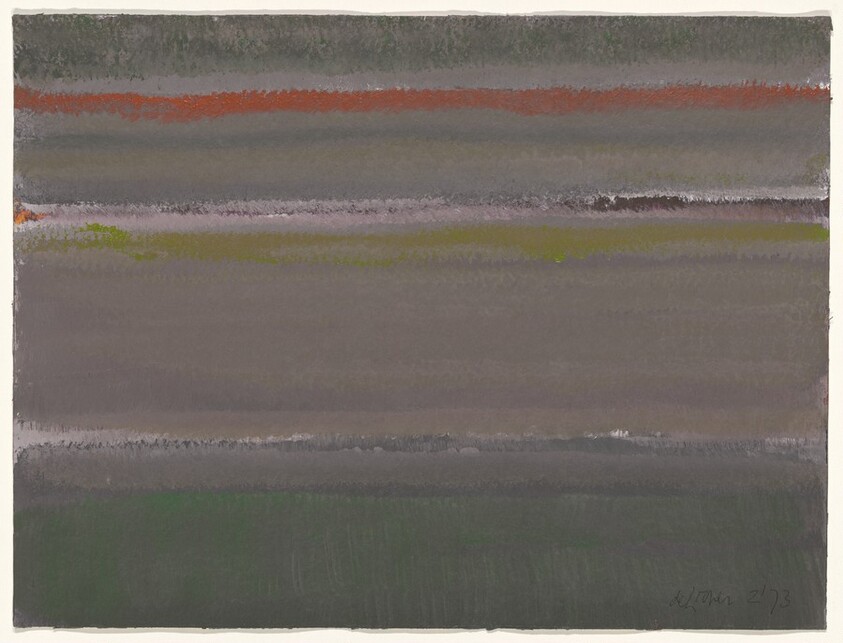 Abstract in Green and Purple