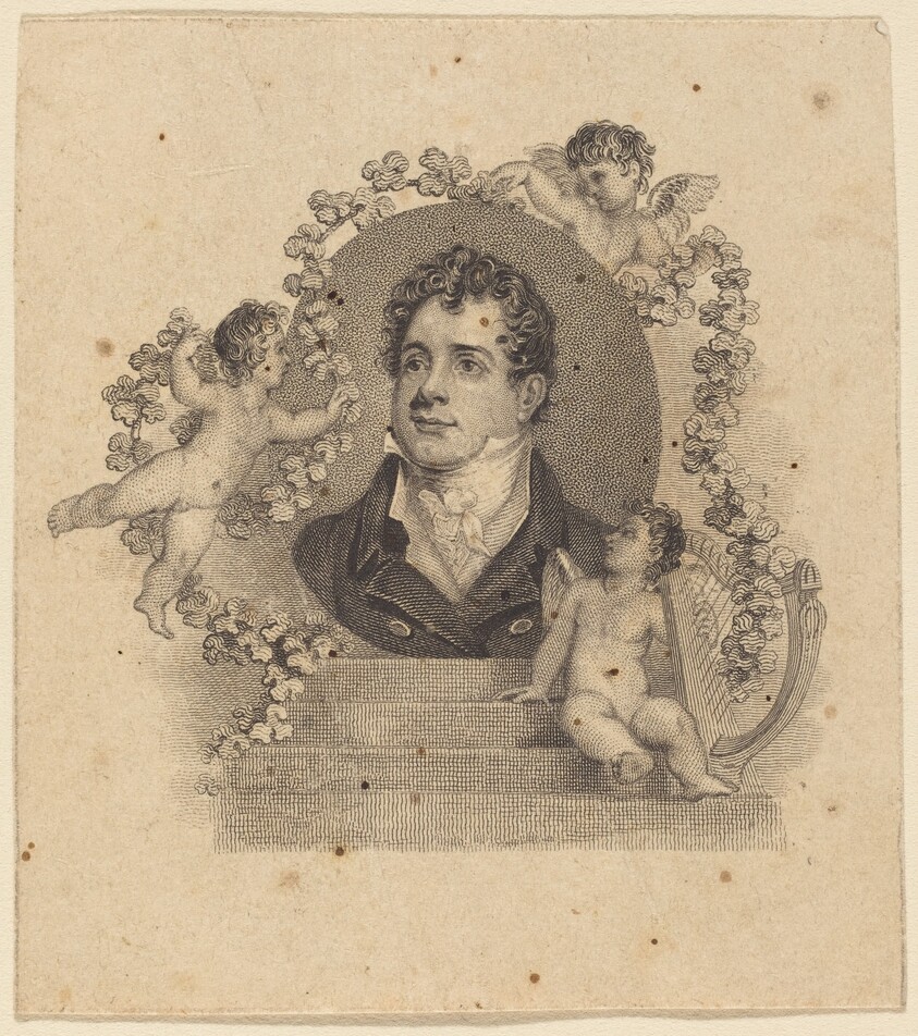 Portrait of a Young Gentleman Surrounded by Cupids; Lord Byron?