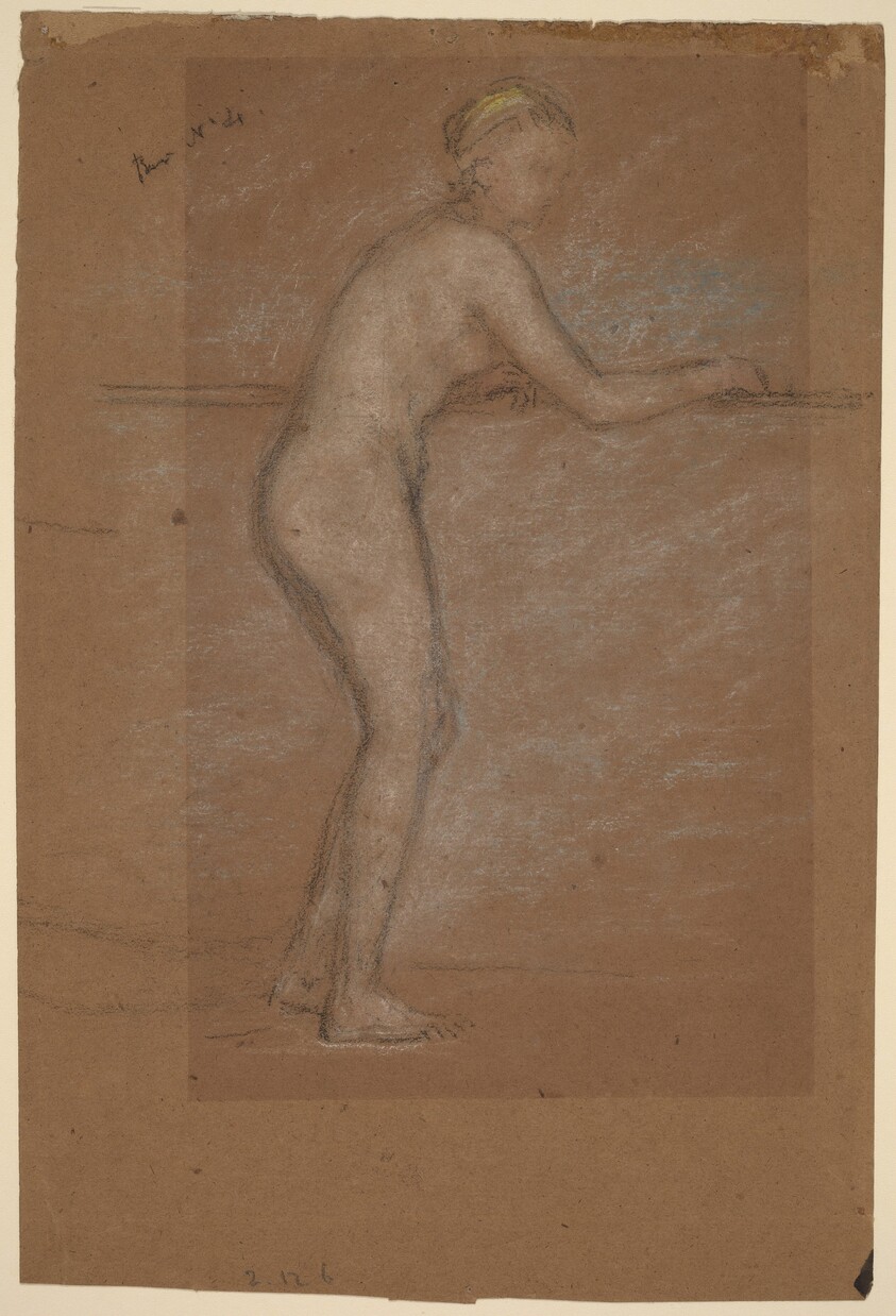 Nude Leaning on a Rail [recto]
