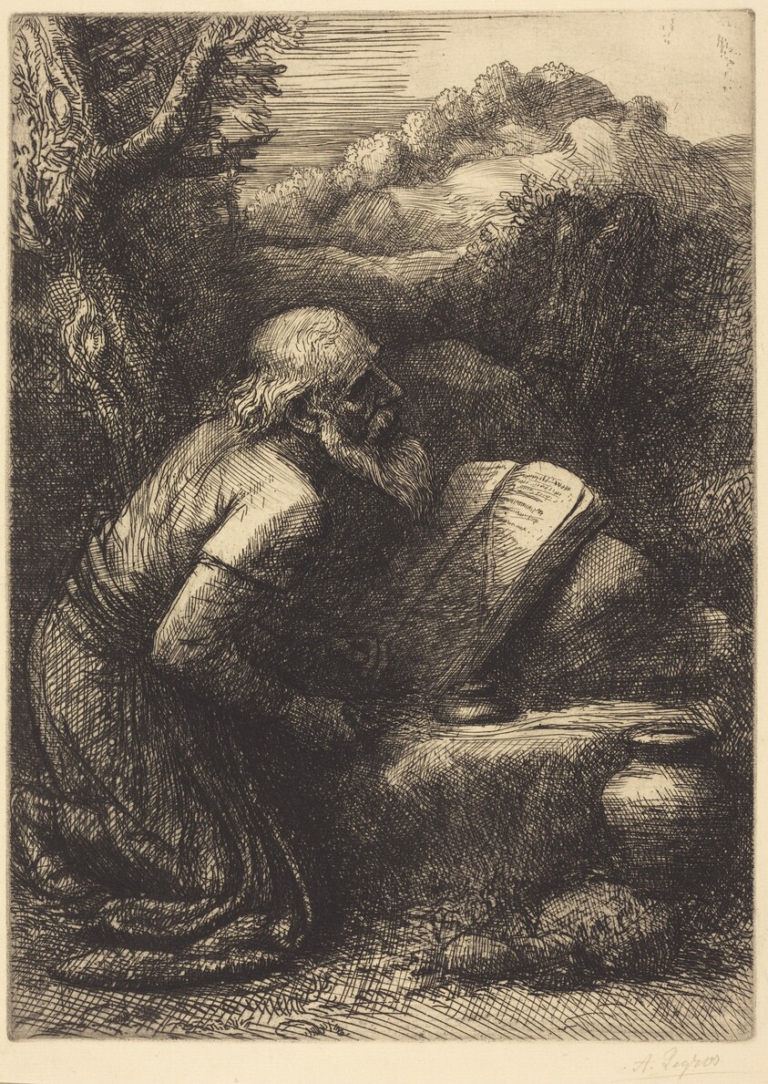 Saint Jerome, 2nd plate
