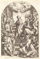 Peter Raising Tabitha, Jacques Callot, 1608/1611