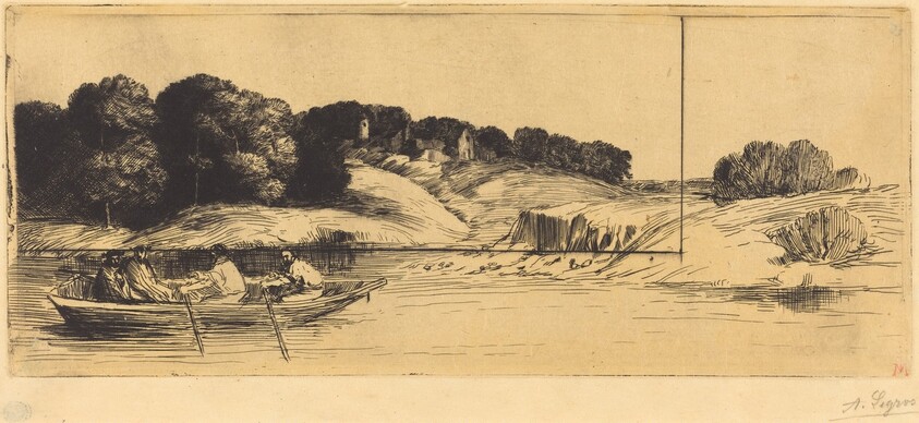 Landscape with Boat, 1st plate  (Le paysage au bateau)