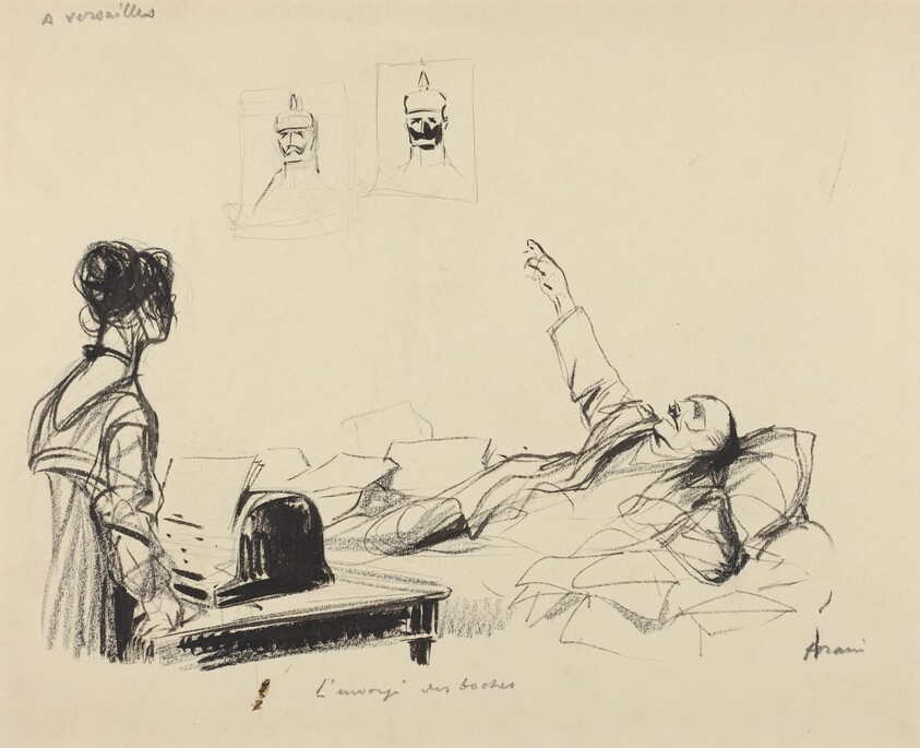 A Versailles.  L'envoye des boches