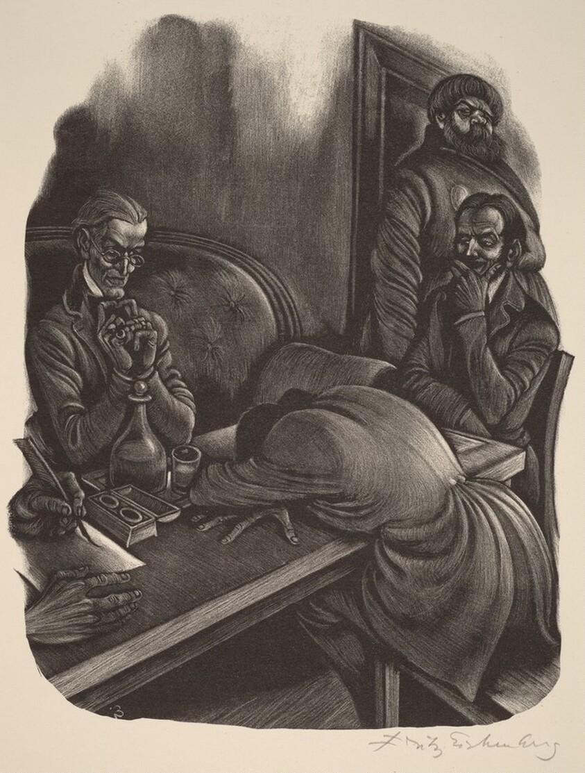 The First Ordeal (Book IX: Preliminary Investigation, facing p.356)