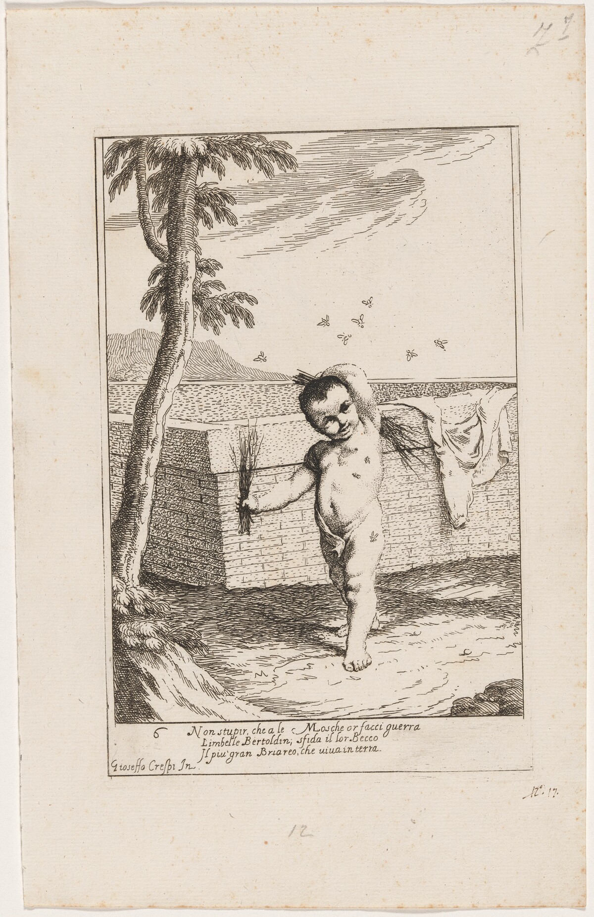 Bertoldino Whipping Himself to Kill Flies