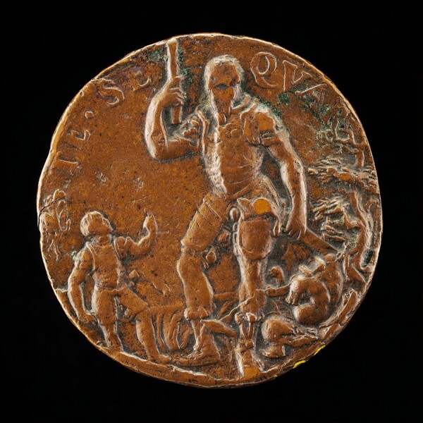 Giampaolo Meli Lupi as a Child Addressing His Father Deifobo II [reverse]