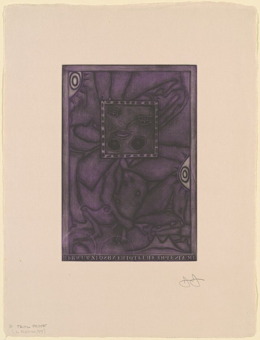 Untitled (Purple Mezzotint) [trial proof D]