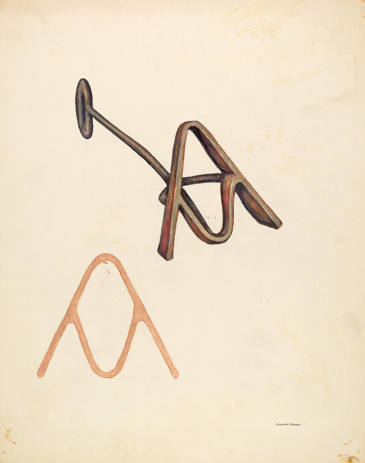 Branding Iron, Elizabeth Johnson, c. 1942