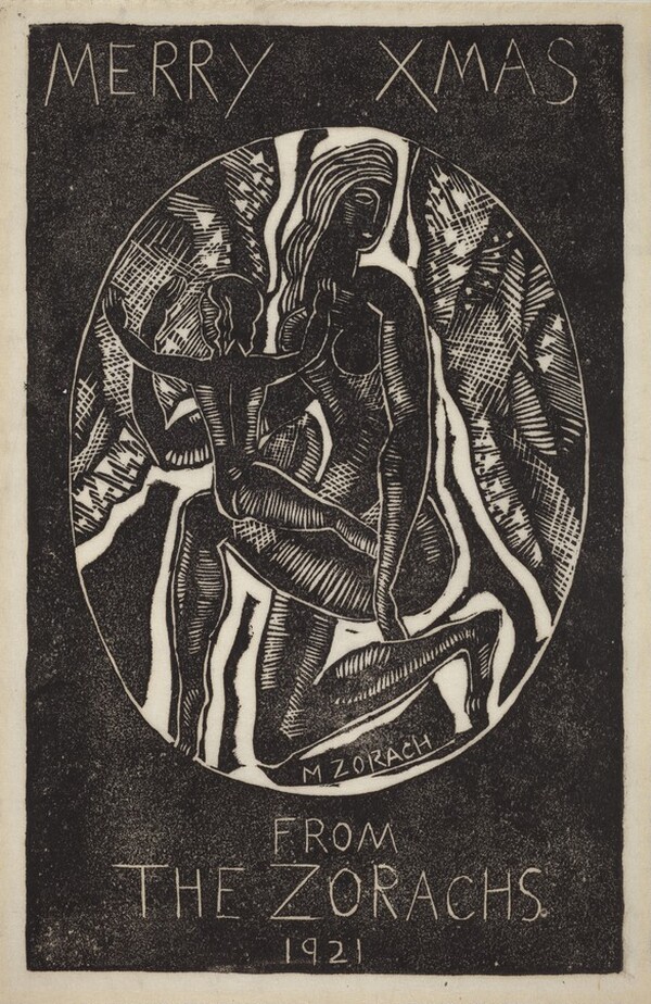 Merry Xmas From The Zorachs 1921