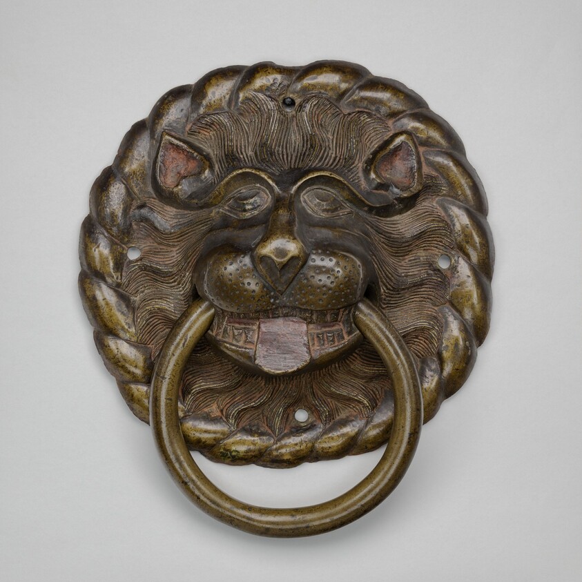Door Pull in the Form of a Lion's Head
