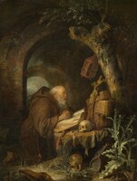 The Hermit, Gerrit Dou, 1670