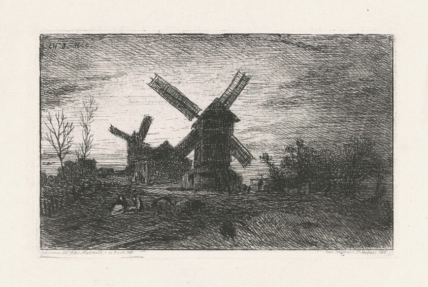 Two Windmills at Montmartre