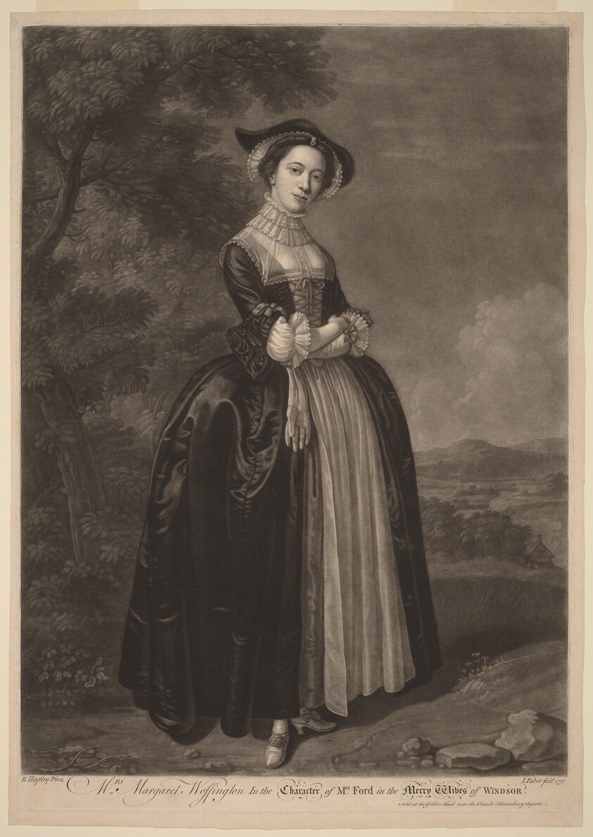 Mrs. Margaret Woffington in the Character of Mrs. Ford in the Merry Wives of Windsor