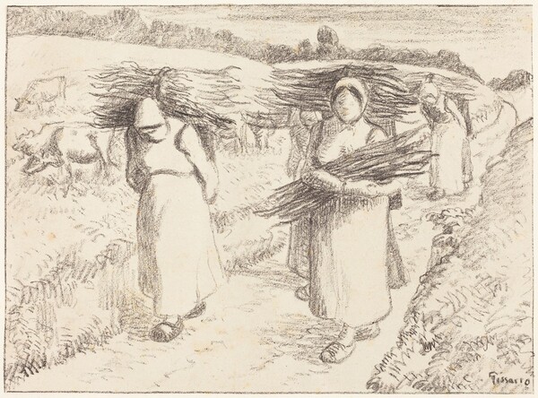 Peasants Carrying Sticks (Paysannes portant des fagots)