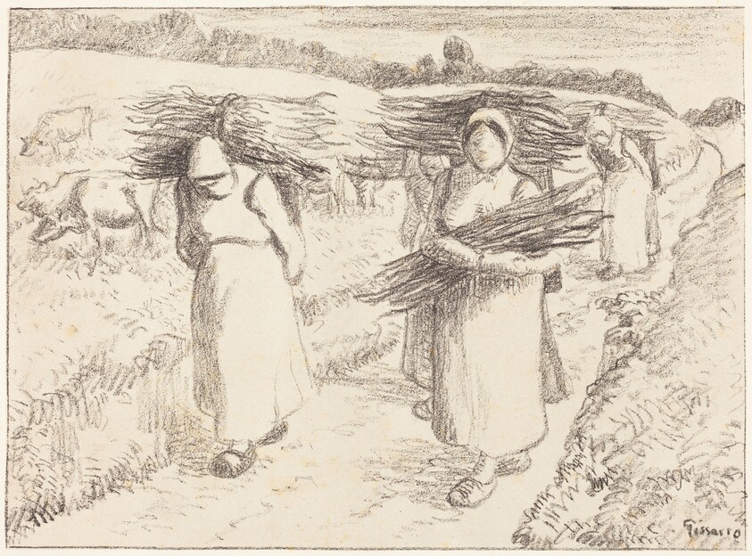 Peasants Carrying Sticks (Paysannes portant des fagots)