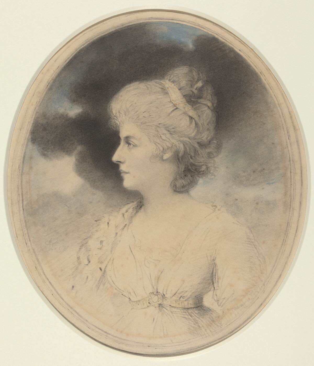 Portrait of a Woman in Profile