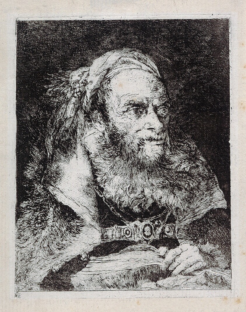 Old Man with an Open Book