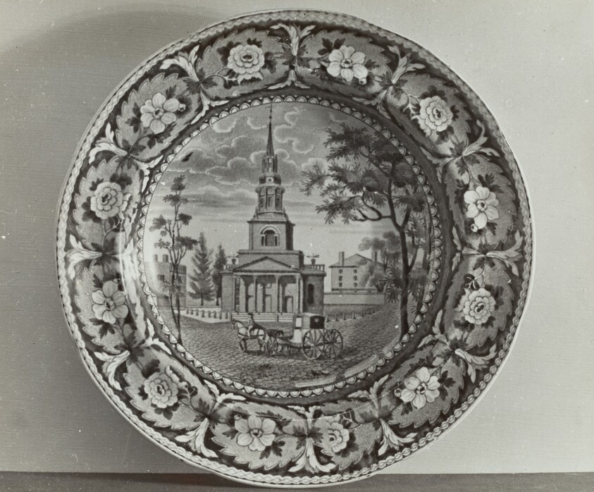 Plate - "Octagon Church, Boston"