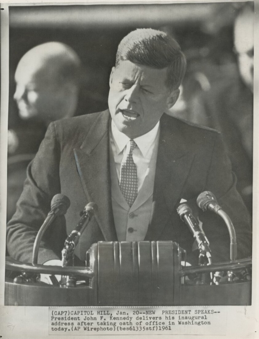 Title from caption on object: “New President Speaks"