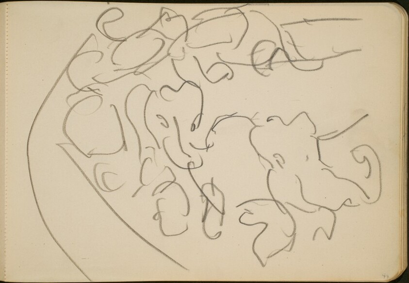 Zirkusnummer mit Elefanten (Elephants Performing) [p. 77]