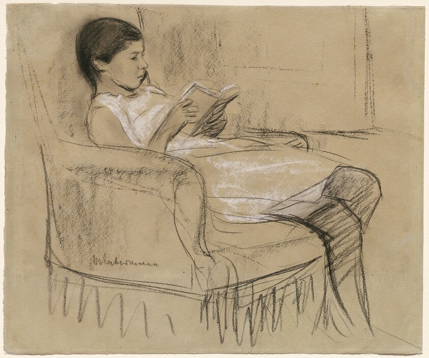The Artist's Daughter Käthe Reading in a Chair