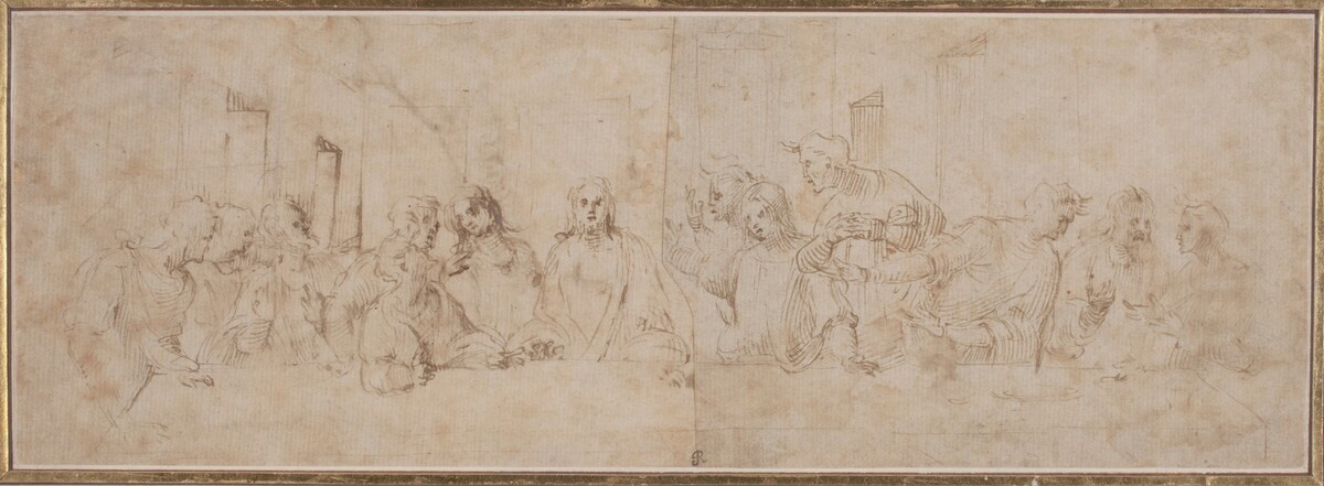 a) The Last Supper; b) Putti