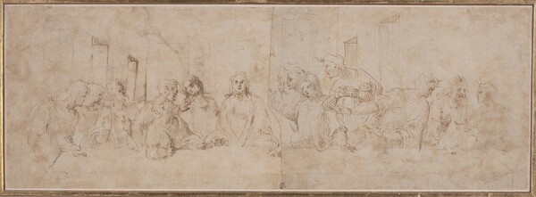 a) The Last Supper; b) Putti