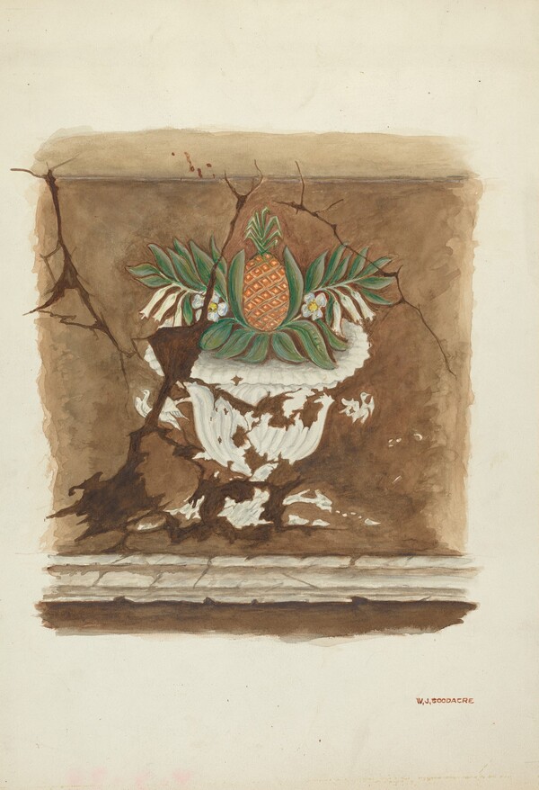 Wall Painting - Pineapple Motif