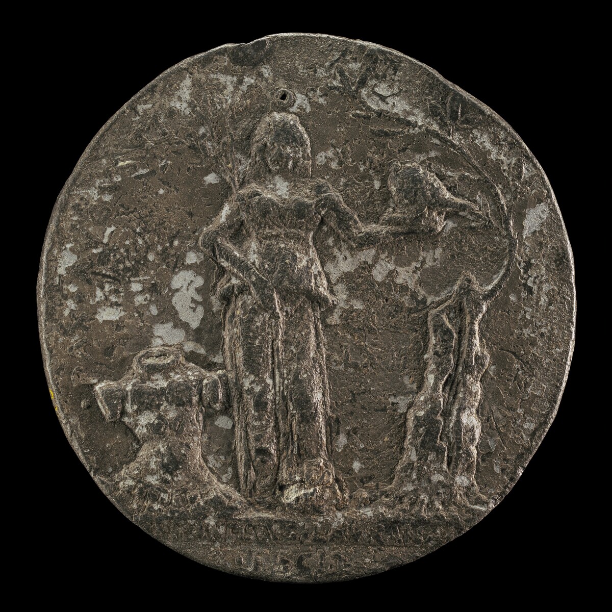 Peace Holding an Olive Branch and Helmet [reverse]