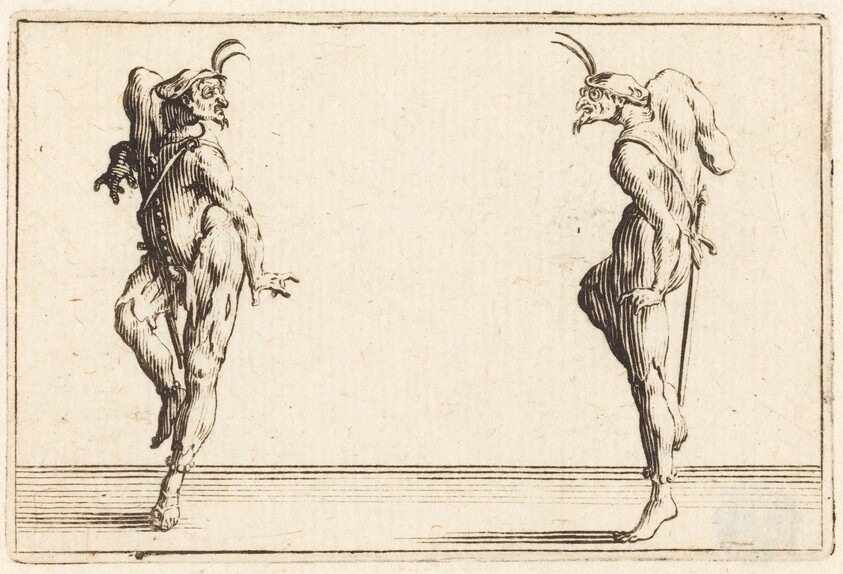 Two Pantaloons Dancing