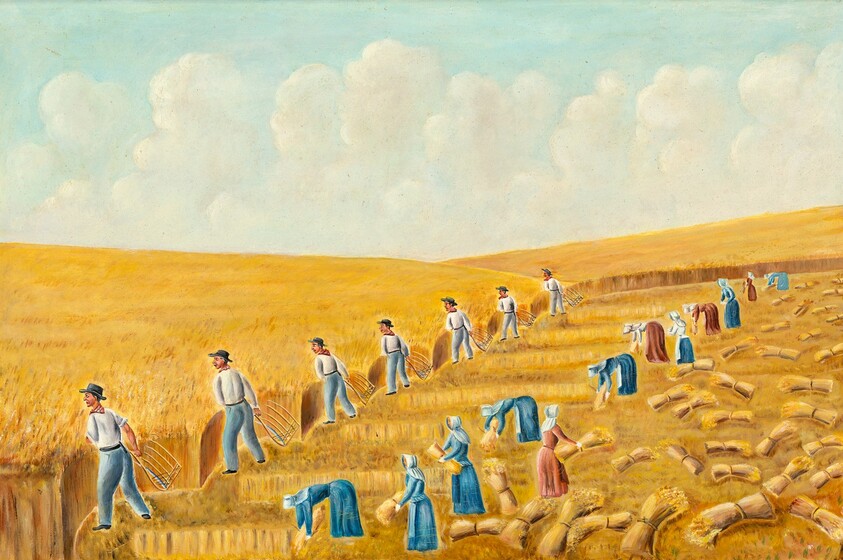 Harvesting with Grain Cradles